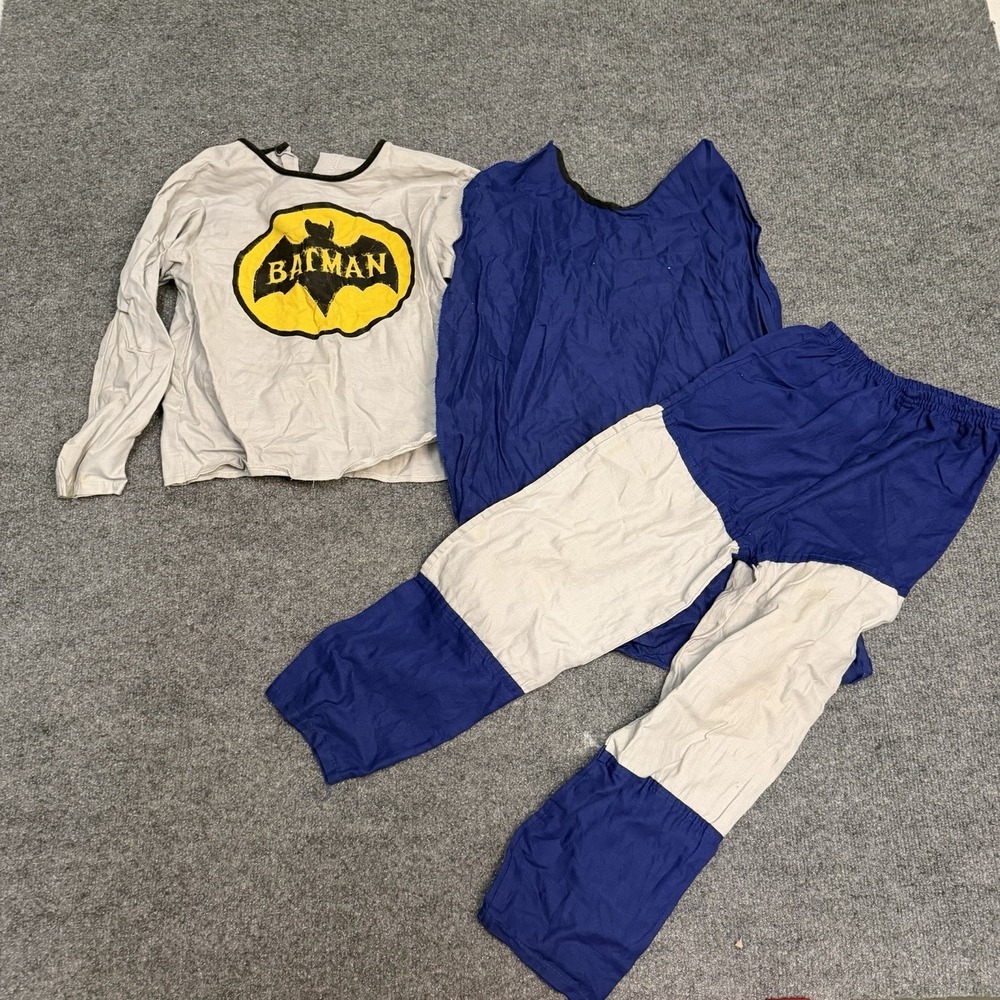 1960's Batman Costume Shirt Pants And Cape. Halloween Cosplay